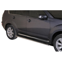 Side Steps, Misutonida 4x4 Oval Grand Pedana, Color Silver, Mitsubishi Outlander - EDK.ro