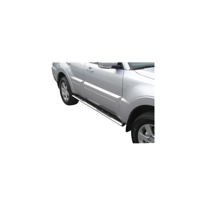 Praguri Laterale, Misutonida 4x4 Oval Grand Pedana, Culoare Negru, Mitsubishi Pajero 2007 - 2014 - EDK.ro