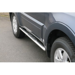 Side Steps, Misutonida 4x4 Oval Grand Pedana, Color Black, Mitsubishi Pajero 2015 - 2021 - EDK.ro
