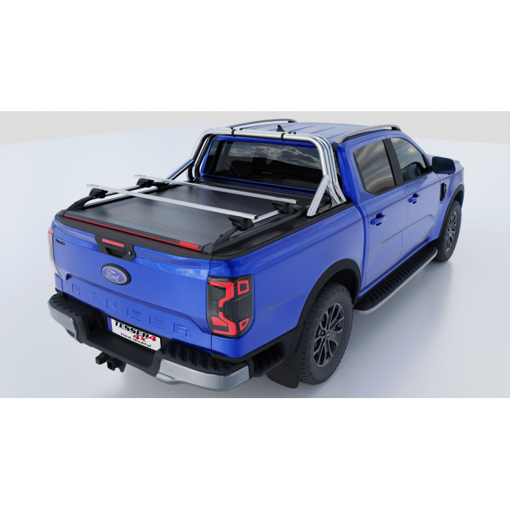 Manual Roll Top Tonneau Bed Cover, Tessera 4x4 Roll+, Ford Ranger Limited Double Cab 2023 - Present - EDK.ro