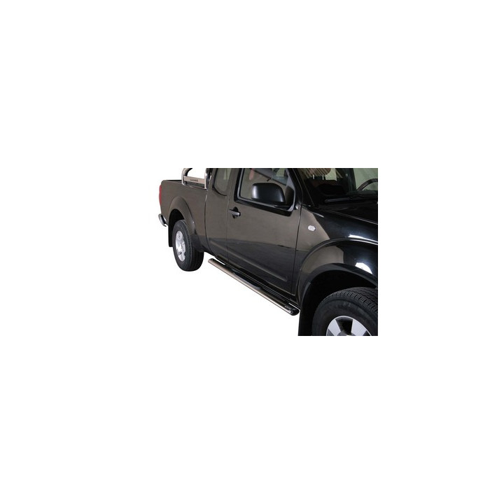 Side Steps, Misutonida 4x4 Oval Grand Step, Color Silver, Nissan Navara 2005 - 2010 - EDK.ro