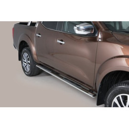 Praguri Laterale, Misutonida 4x4 Oval Grand Pedana, Culoare Negru, Nissan Navara 2016 - Prezent - EDK.ro