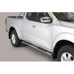 Praguri Laterale, Misutonida 4x4 Oval Grand Pedana, Culoare Argintiu, Nissan Navara 2016 - Prezent - EDK.ro