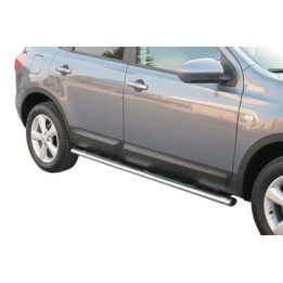 Side Steps, Misutonida 4x4 Oval Grand Pedana, Color Silver, Nissan Qashqai 2008 - 2014 - EDK.ro