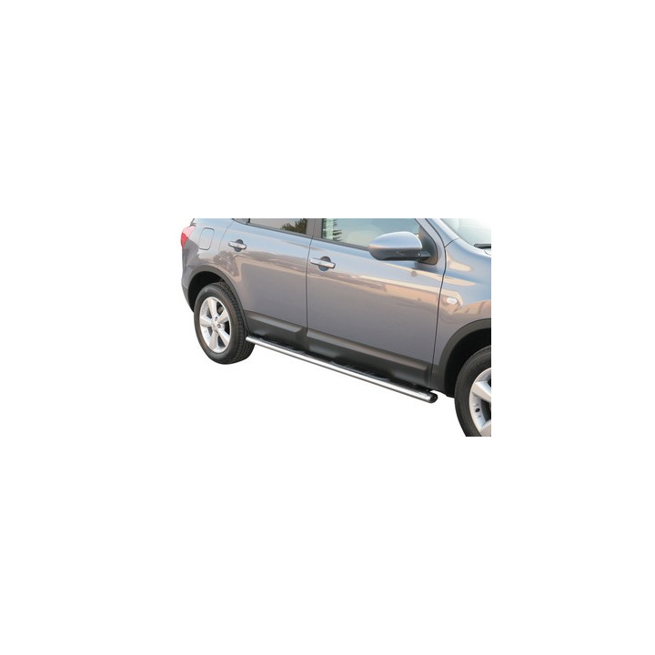 Side Steps, Misutonida 4x4 Oval Grand Pedana, Color Silver, Nissan Qashqai 2008 - 2014 - EDK.ro