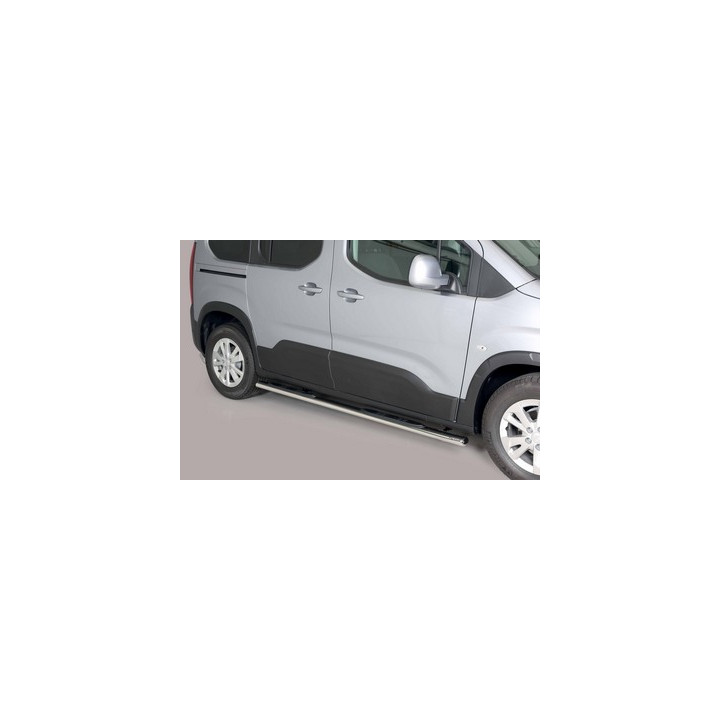 Side Steps, Misutonida 4x4 Oval Grand Step, Color Silver, Peugeot Rifter 2018 - Present - EDK.ro