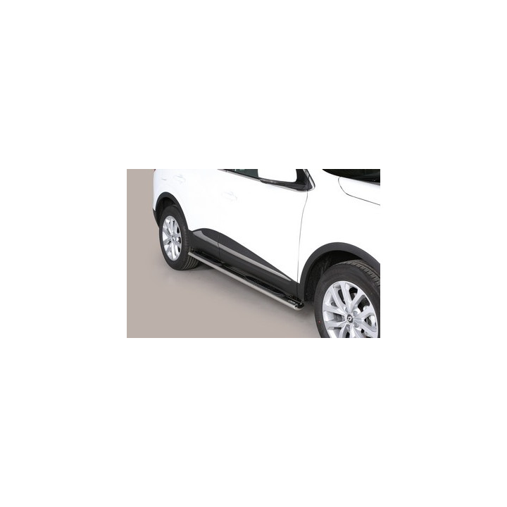 Side Steps, Misutonida 4x4 Oval Grand Pedana, Color Silver, Renault Kadjar 2015 - 2018 - EDK.ro