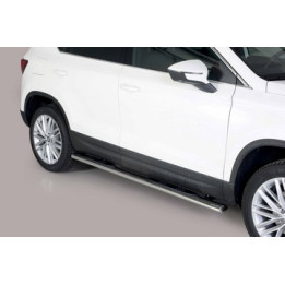 Praguri Laterale, Misutonida 4x4 Oval Grand Pedana, Culoare Argintiu, Seat Ateca 2018 - Prezent - EDK.ro
