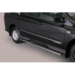 Side Steps, Misutonida 4x4 Oval Grand Pedana, Color Silver, SsangYong Actyon Sports - EDK.ro