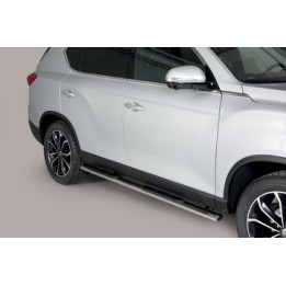 Praguri Laterale, Misutonida 4x4 Oval Grand Pedana, Culoare Argintiu, SsangYong Rexton - EDK.ro