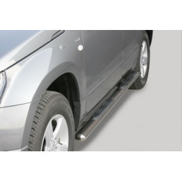 Side Steps, Misutonida 4x4 Oval Grand Step, Color Silver, Suzuki Grand Vitara 2005 - 2008 - EDK.ro
