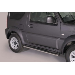 Side Steps, Misutonida 4x4 Oval Grand Pedana, Color Silver, Suzuki Jimny - EDK.ro