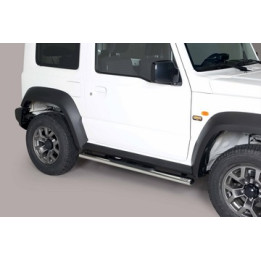 Side Steps, Misutonida 4x4 Oval Grand Pedana, Color Silver, Suzuki Jimny 2018 - Present - EDK.ro