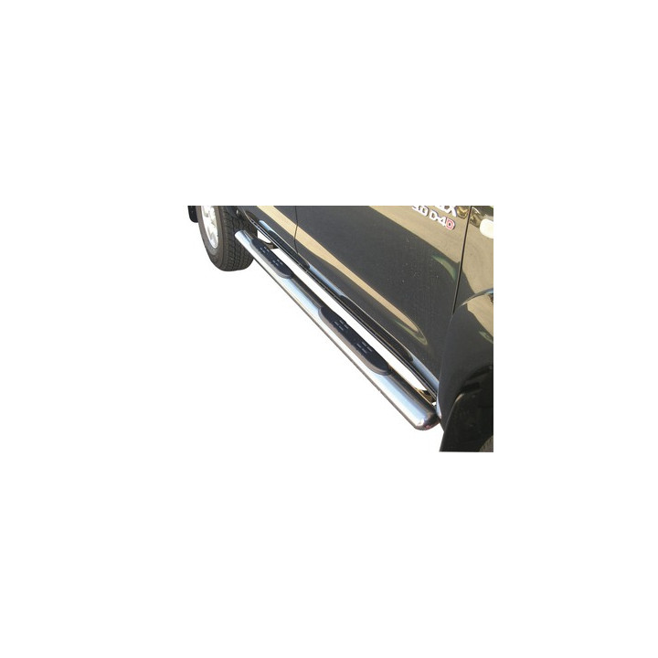 Side Steps, Misutonida 4x4 Oval Grand Pedana, Color Silver, Toyota Hilux 2006 - 2011 - EDK.ro