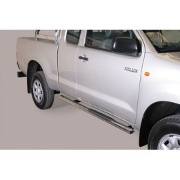 Side Steps, Misutonida 4x4 Oval Grand Step, Color Silver, Toyota Hilux 2011 - 2015 - EDK.ro