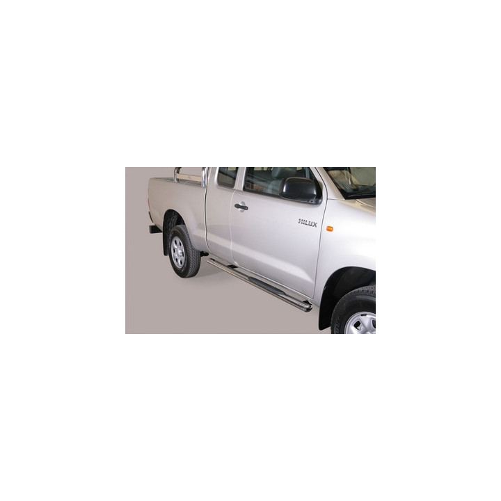 Praguri Laterale, Misutonida 4x4 Oval Grand Step, Culoare Negru, Toyota Hilux 2011 - 2015 - EDK.ro