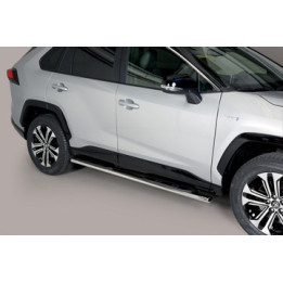 Side Steps, Misutonida 4x4 Oval Grand Pedana, Color Silver, Toyota RAV4 - EDK.ro