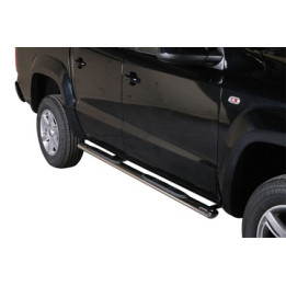 Side Steps, Misutonida 4x4 Oval Grand Pedana, Color Silver, Volkswagen Amarok 2010 - 2022 - EDK.ro