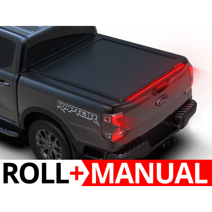 Închidere de Benă Tip Rulou Manual, Tessera 4x4 Roll+, Ford Ranger Raptor Cabină Dublă 2023 - Prezent - EDK.ro