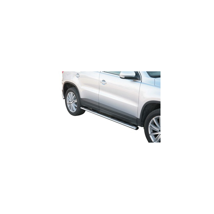 Praguri Laterale, Misutonida 4x4 Oval Grand Pedana, Culoare Argintiu, Volkswagen Tiguan - EDK.ro