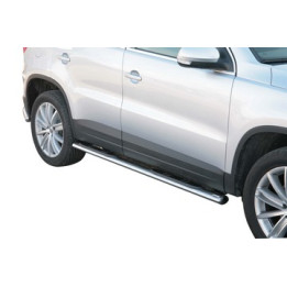 Praguri Laterale, Misutonida 4x4 Oval Grand Pedana, Culoare Negru, Volkswagen Tiguan 2008 - 2011 - EDK.ro