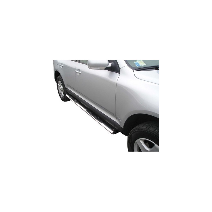 Praguri Laterale, Misutonida 4x4 Oval Grand Pedana, Culoare Argintiu, Volkswagen Touareg 2002 - 2009 - EDK.ro