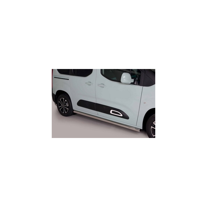Side Steps, Misutonida 4x4 Short Sidesteps, Color Silver, Citroën Berlingo 2018 - Present - EDK.ro