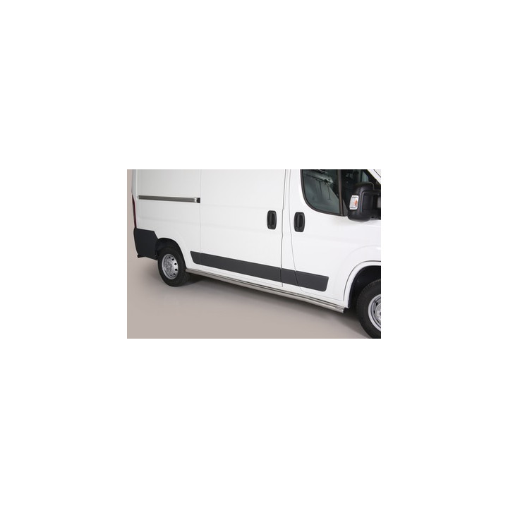 Side Steps, Misutonida 4x4 Short Sidesteps, Color Silver, Citroën Jumper 2014 - 2023 - EDK.ro