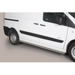 Side Steps, Misutonida 4x4 Short Sidesteps, Color Silver, Citroën Jumpy 2006 - 2015 - EDK.ro