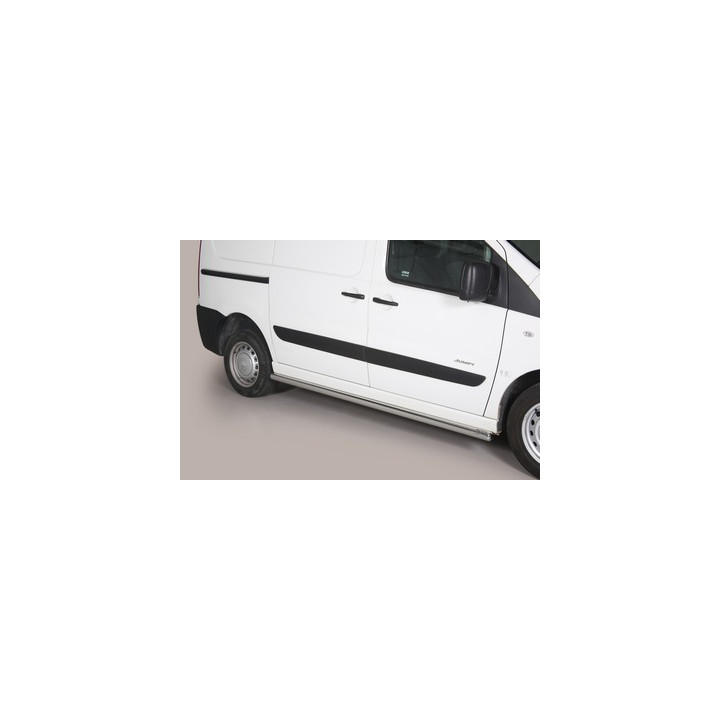 Side Steps, Misutonida 4x4 Short Sidesteps, Color Silver, Citroën Jumpy 2006 - 2015 - EDK.ro