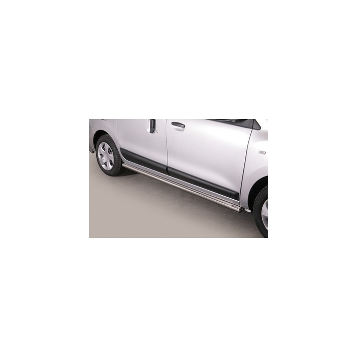 Side Steps, Misutonida 4x4 Short Sidesteps, Color Silver, Dacia Dokker 2012 - Present - EDK.ro