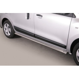 Side Steps, Misutonida 4x4 Short Sidesteps, Color Black, Dacia Dokker - EDK.ro