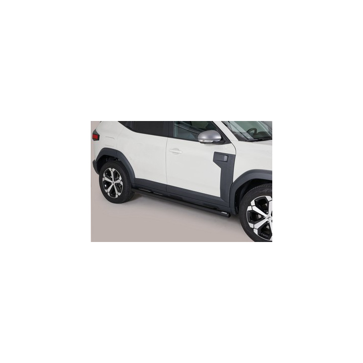 Side Steps, Misutonida 4x4 Short Sidesteps, Color Black, Dacia Duster 2024 - Present - EDK.ro
