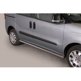 Side Steps, Misutonida 4x4 Short Sidesteps, Color Black, Fiat Doblò - EDK.ro