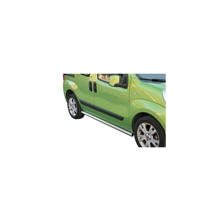 Side Steps, Misutonida 4x4 Short Sidesteps, Color Silver, Fiat Fiorino 2008 - 2014 - EDK.ro