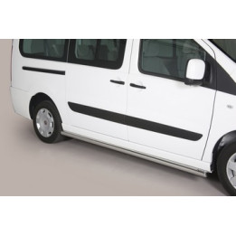 Side Steps, Misutonida 4x4 Short Sidesteps, Color Silver, Fiat Scudo 2006 - 2016 - EDK.ro