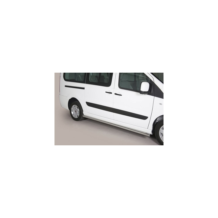 Praguri Laterale, Misutonida 4x4 Short Sidesteps, Culoare Argintiu, Fiat Scudo 2006 - 2016 - EDK.ro