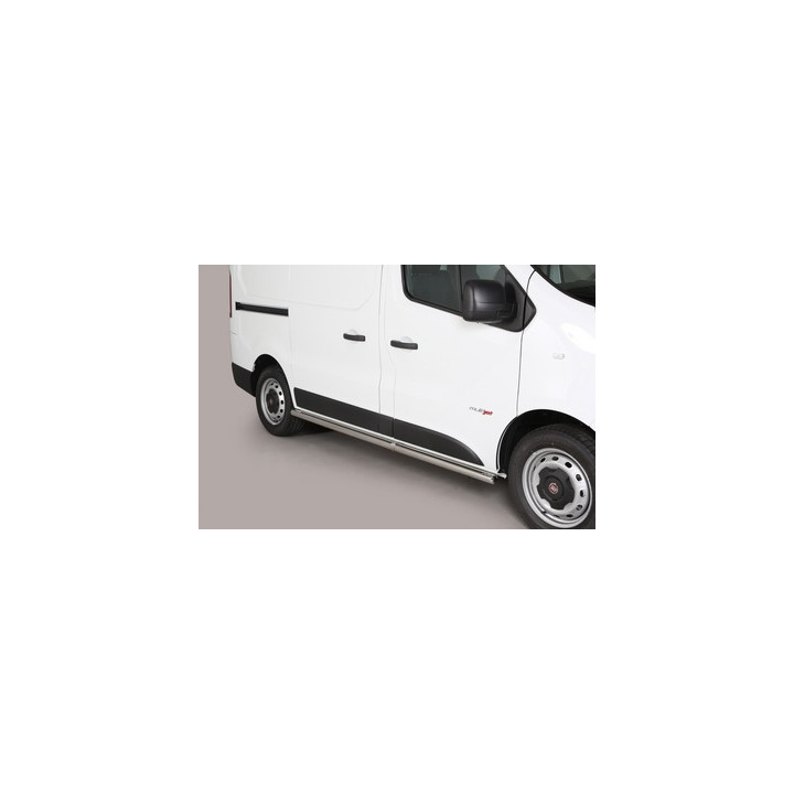 Side Steps, Misutonida 4x4 Short Sidesteps, Color Silver, Fiat Talento 2016 - Present - EDK.ro