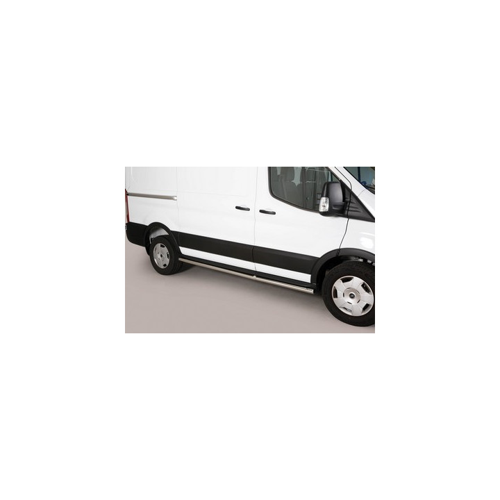 Side Steps, Misutonida 4x4 Short Sidesteps, Color Silver, Ford Transit 2014 - 2024 - EDK.ro