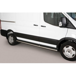 Side Steps, Misutonida 4x4 Short Sidesteps, Color Silver, Ford Transit 2025 - Present - EDK.ro