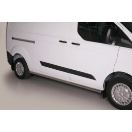 Side Steps, Misutonida 4x4 Short Sidesteps, Color Silver, Ford Transit Custom 2013 - 2017 - EDK.ro