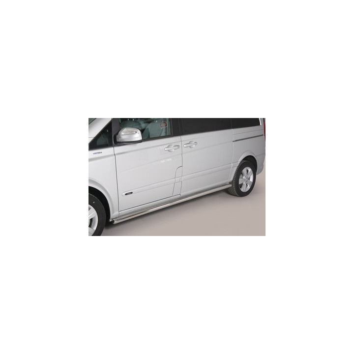 Side Steps, Misutonida 4x4 Short Sidesteps, Color Silver, Mercedes-Benz V-Class - EDK.ro