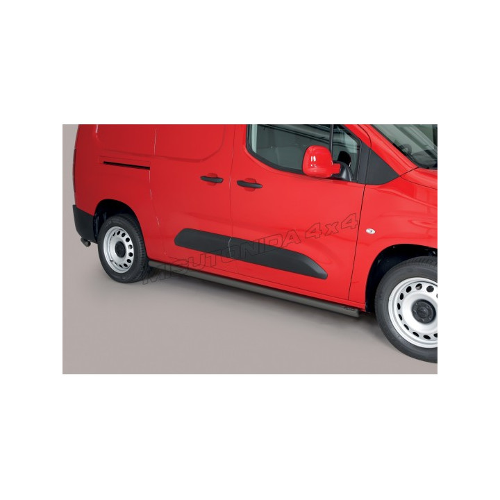 Side Steps, Misutonida 4x4 Short Sidesteps, Color Black, Opel Combo 2018 - Present - EDK.ro