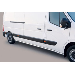 Side Steps, Misutonida 4x4 Short Sidesteps, Color Silver, Opel Movano 2020 - 2021 - EDK.ro