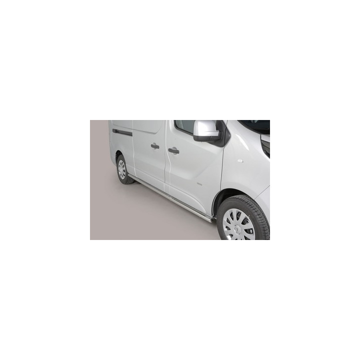 Side Steps, Misutonida 4x4 Short Sidesteps, Color Silver, Opel Vivaro 2014 - 2018 - EDK.ro