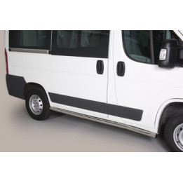 Side Steps, Misutonida 4x4 Short Sidesteps, Color Silver, Peugeot Boxer 2014 - 2023 - EDK.ro