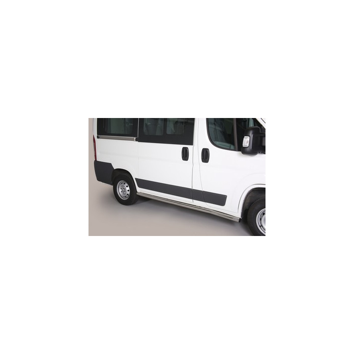 Side Steps, Misutonida 4x4 Short Sidesteps, Color Silver, Peugeot Boxer 2014 - 2023 - EDK.ro