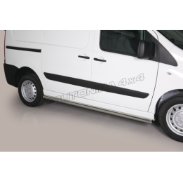Side Steps, Misutonida 4x4 Short Sidesteps, Color Silver, Peugeot Expert 2006 - 2015 - EDK.ro