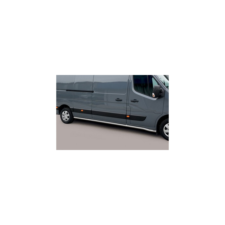 Side Steps, Misutonida 4x4 Short Sidesteps, Color Silver, Renault Master 2010 - 2018 - EDK.ro
