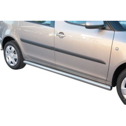 Side Steps, Misutonida 4x4 Short Sidesteps, Color Black, Škoda Roomster 2007 - 2015 - EDK.ro